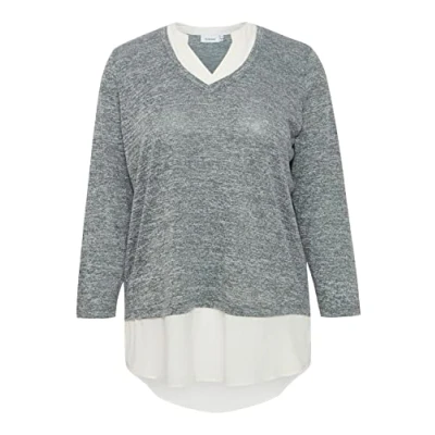 Abbildung von Fransa Fprexan Strickpullover, Damen, Größe: 52, Jungle green