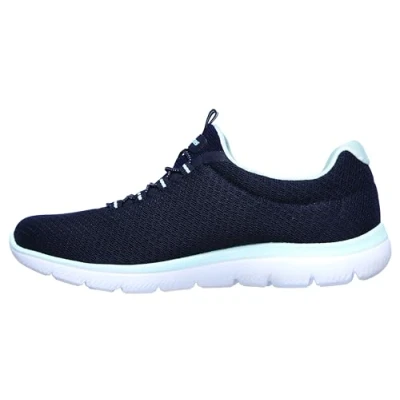Abbildung von Skechers WIDE FIT Summits Sneaker low, Damen, Größe: 40, Navy/aqua Schuhe