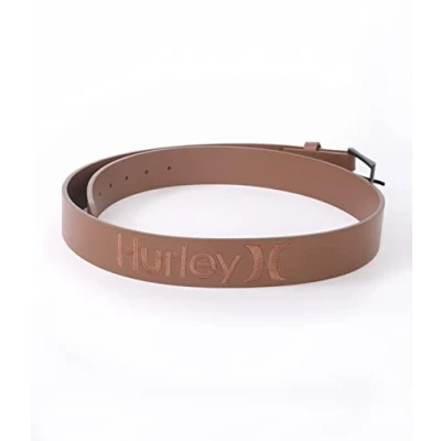 Abbildung von Hurley Herren One &amp; Only Leather Belt Gürtel, Tan, Einheitsgröße UK