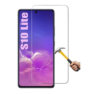 Abbildung von ino kompatibel mit Panzerglas Samsung Galaxy S10 lite Harte Schutzfolie Panzerfolie Displayfolie Tempered Glass Echt Panzer Glas Folie Schutz Glasfolie Displayglas 9H