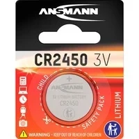 Abbildung von Lithium Knopfzelle CR 2450, Batterie