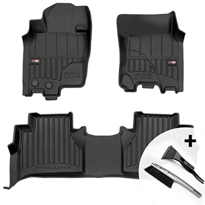Abbildung von moto MOLTICO 3D Gummimatten Auto Fußmatten Gummi Automatten 4 teilig Set passend für Nissan Navara IV 2014 2022