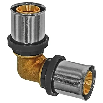 Abbildung von Winkel 90 Grad Pressfitting Komplettsystem TH Profil für Mehrschichtverbundrohr 20 x 2,0 mm