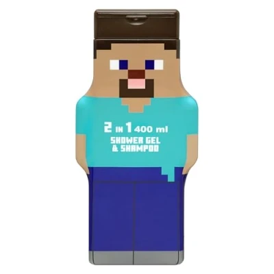 Abbildung von Minecraft Steve 2D Duschgel und Shampoo, 400 ml