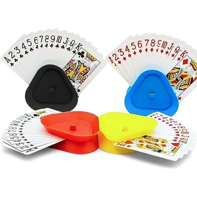 Abbildung von Otto Simon Spiel Kyto 4x Kartenhalter Plastik fabrlich für 35 Karten