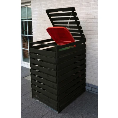 Abbildung von promadino Mülltonnenbox &quot;Vario V&quot;, für 1 x 240 l, anthrazit