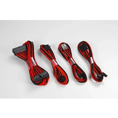 Abbildung von Verlängerungskabel Set Black/Red, 4 teilig