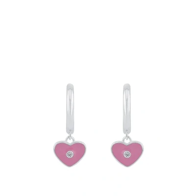 Abbildung von Prinzessin Lillifee Creolen 925 Sterling Silber Mädchen Kinder Ohrschmuck, mit Zirkonia synth., 1,8 cm, Silber, Herz, Kommt in Schmuck Geschenk Box, 2035982
