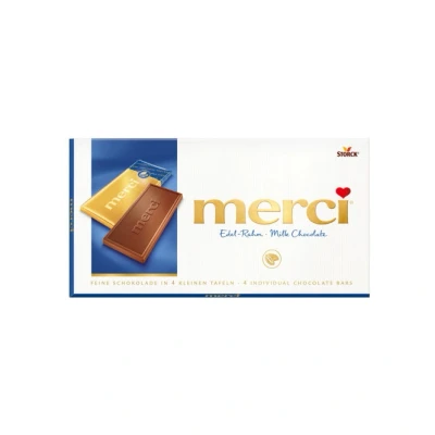 Abbildung von merci Tafelschokolade Edel Rahm 1 x 100g Feinste Täfelchen aus Sahneschokolade zum Naschen, Teilen und Verschenken