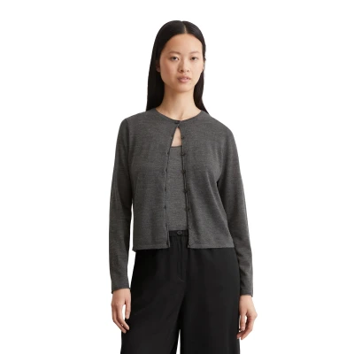 Abbildung von Marc O&#039;Polo Strickjacke, Damen, Größe: Large, Deep grey melange