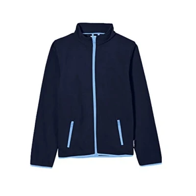 Abbildung von Playshoes Color Contrast Unisex Fleecejacke für Kinder, Größe: 116, Navy