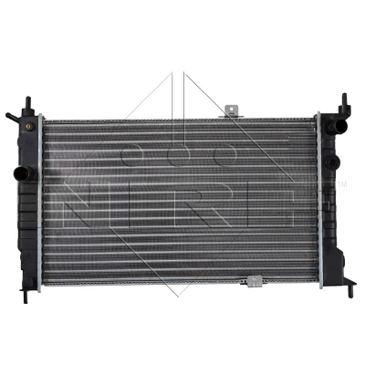 Abbildung von NRF 52204 Kühler, Motorkühlung Aluminium 590 349 34 Kühlrippen mechanisch gefügt OPEL: Astra F CC, Caravan, Limousine