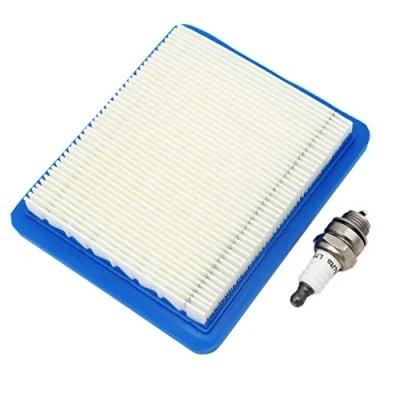 Abbildung von SWNKDG Luftfilter &amp; Zündkerze für Rasenmäher mit Briggs Stratton Quantum Motor 625 650 675 Ersetzt 491588 399959 491588S Wolf 2058411, Champion RJ19LM / NGK B2LM
