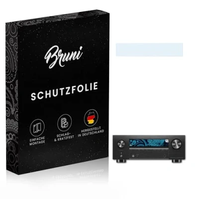 Abbildung von Bruni Schutzfolie kompatibel mit Denon AVC X3800H Folie, glasklare Displayschutzfolie (2X)