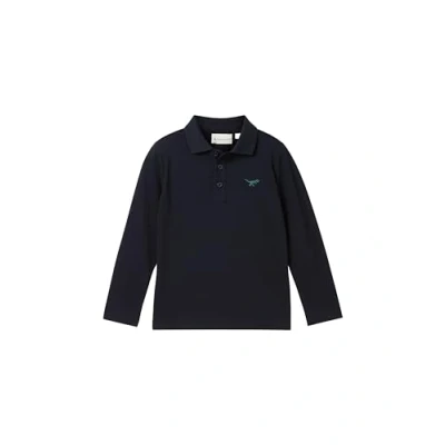 Abbildung von TOM Tailor MIT Stickerei Langarmshirt für Kinder, Größe: 92/98, Sky captain blue