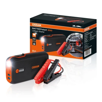 Abbildung von OSRAM BATTERYstart 300 OBSL300 Starthilfe Powerbank mit Hintergrundbeleuchtung