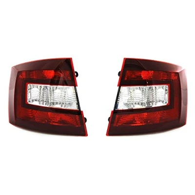 Abbildung von Original Skoda Rapid Monte Carlo Rückleuchten Kirschrot abgedunkelt Schlussleuchten Rücklichter schwarz