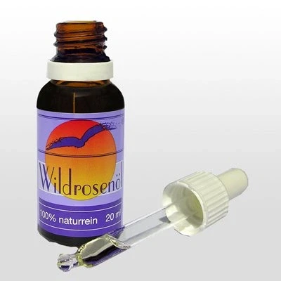 Abbildung von Badestrand Wildrosenöl 20ml, ideale Pflege für Gesicht, Dekolletè und Körper mit Hagebuttenöl
