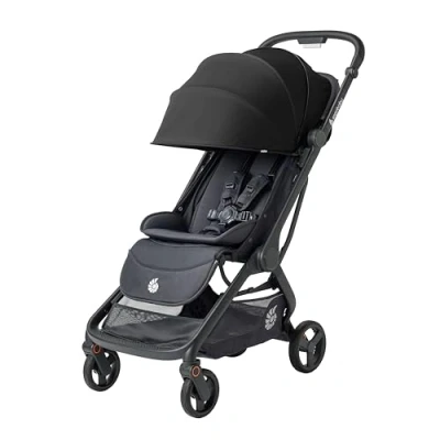 Abbildung von Ergobaby Metro3 Kinderwagen Buggy mit Liegefunktion, Baby ab Geburt bis 22kg (0 4 Jahre), Zusammenklappbar und Autositz Kompatibel, höhenverstellbarer Griff, ergonomischer Sitz, Onyx Black