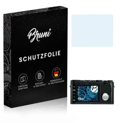 Abbildung von Bruni Schutzfolie kompatibel mit Leica X Vario Folie, glasklare Displayschutzfolie (2X)