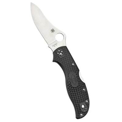 Abbildung von Spyderco, Taschenmesser, Stretch 2 Lockback Black, Klinge: 8.9 cm, schwarz, Klappmesser, Taschenclip, satin finish