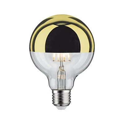 Abbildung von Paulmann 28675 LED Lampe Filament G95 6W Leuchtmittel Kopfspiegel Gold 2700K Warmweiß dimmbar E27