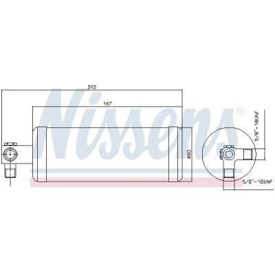 Abbildung von NISSENS 95980 Trockner R 134a Stahl PORSCHE: 968 Coupe