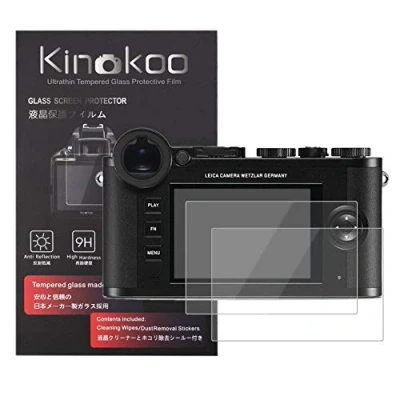 Abbildung von kinokoo Gehärtetes Glas für Leica CL Kristallklarer Film Displayschutzfolie Blasenfrei/Kratzfest(2er Pack)
