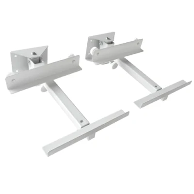 Abbildung von Drall 2 Stück (1 Paar) Lautsprecher Wandhalter bis 15 kg belastbar Lautsprecherhalter für HiFi Heimkino Boxen neigbar schwenkbar kippbar Wandmontage Befestigung weiß Modell: BH2W