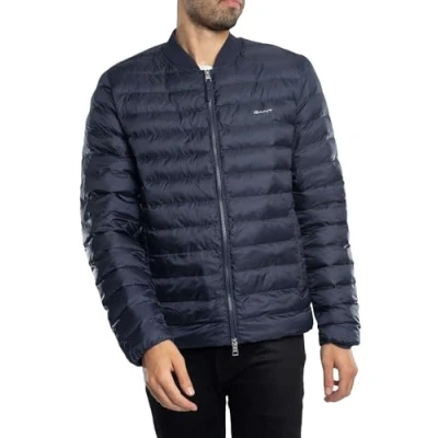 Abbildung von GANT Light Padded Jacket Bomberjacke, Herren, Größe: Large, Evening blue