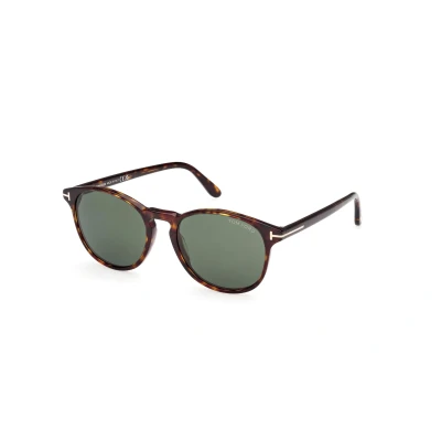 Abbildung von Tom Ford Lewis Unisex Sonnenbrille, Größe: 53, Dark havana/green