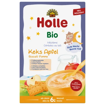 Abbildung von Holle Bio Milchbrei, Keks Apfel, 250g (2)