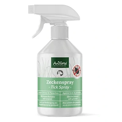 Abbildung von AniForte Zeckenspray für Hunde 250ml Zeckenschutz gegen Zecken &amp; Parasiten, Zeckenmittel Anti Spray, Mittel, Insektenspray Insektenschutz, Hund