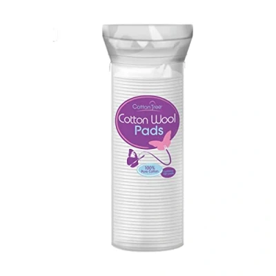 Abbildung von Cotton Tree 100% reine Baumwolle, runde Wattepads, 80 Stück