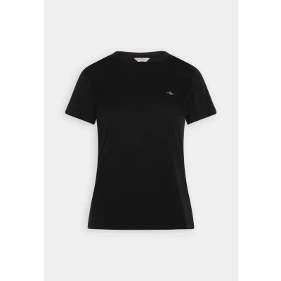 Abbildung von GANT Shield Tshirt basic, Damen, Größe: 3XL, Black