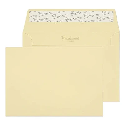 Abbildung von Blake Premium Business 95155 Briefumschläge Haftklebung Vellum Laid C6 114 x 162 mm 120 g/m² 50 Stück