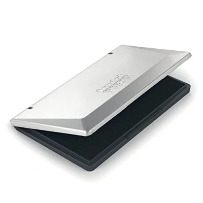 Abbildung von Trodat 9053 Handstempelkissen Metall, 160 x 90mm, Getränkt, Farbe Schwarz