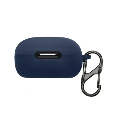 Abbildung von kwmobile Hülle kompatibel mit Anker soundcore P40i Kopfhörer Silikon Schutzhülle Etui Case Cover Schoner in Dunkelblau