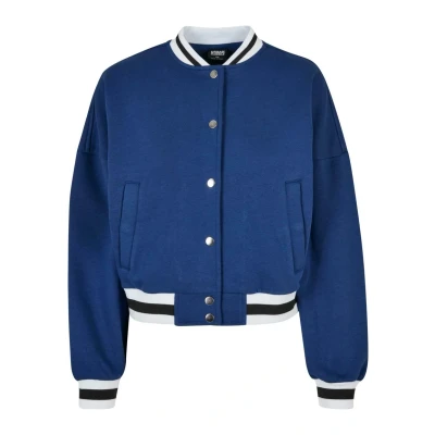 Abbildung von Urban Classics Oversized College Sweat Bomberjacke, Damen, Größe: 3XL, Spaceblue