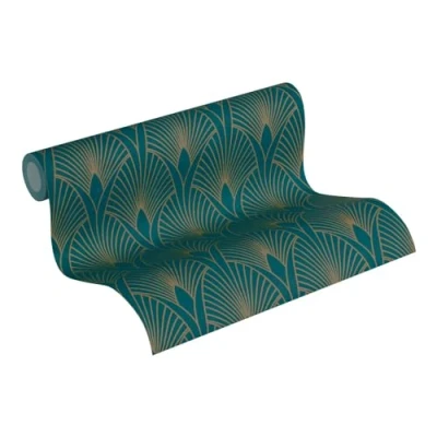 Abbildung von living Walls Vliestapete &quot;New 50s Glam Art Deco Optik&quot;, Barock, Tapete