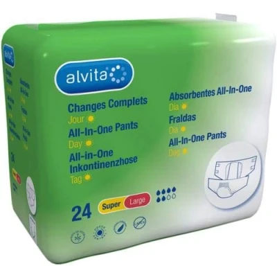 Abbildung von Alvita All in one Inkontinenzhose super 24 St