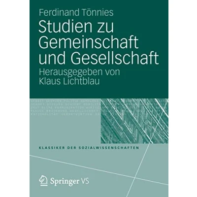 Abbildung von Studien zu Gemeinschaft und Gesellschaft (Klassiker der Sozialwissenschaften)