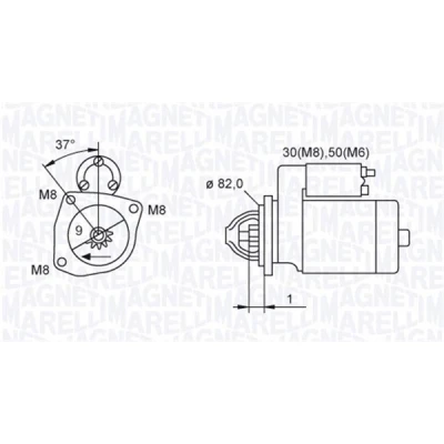 Abbildung von Magneti Marelli 063721389010 Motor Avv FIAT, Psa