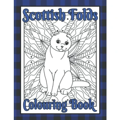 Abbildung von Scottish Folds Colouring Book: Cute cat gifts for lover (Cat Lovers Books)