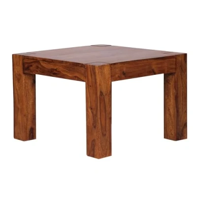 Abbildung von FINEBUY Couchtisch SuVa1173_1 (Sheesham Massivholz, 60x60x40cm Quadratisch Modern), Kleiner Wohnzimmertisch, Sofatisch Kaffeetisch
