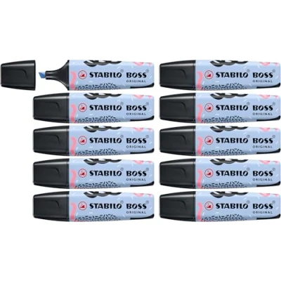 Abbildung von Textmarker STABILO BOSS ORIGINAL Pastel by Ju Schnee 10er Pack Wolkenblau
