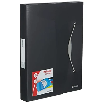 Abbildung von Esselte 624049 Ablagebox VIVIDA, A4, PP, 40 mm, schwarz