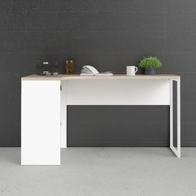 Abbildung von Home affaire Eckschreibtisch &quot;Plus&quot;, mit vielen Stauraummöglichkeiten, zeitloses Design