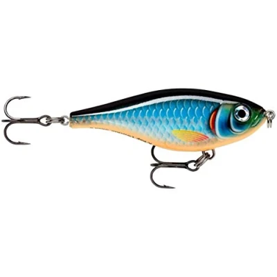 Abbildung von Rapala Unisex Adult X Rap Twitchin’ Shad Angelköder Angelzubehör mit durchscheinendem Körper Salzwasser Spinnköder Lauftiefe 0.3 0.6m Fischköder 8cm, 13g Hergestellt in Estland Live Roach, Standard