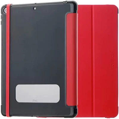 Abbildung von OtterBox React Folio Hülle für iPad 10,2&quot; (8. gen 2020 / 9. 2021), stoßfeste, sturzsichere, ultradünne Schutzhülle, nach Militärstandard getestet, Rot Keine Einzelhandelsverpackung